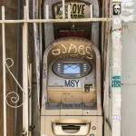 Beat-up ATM with graffiti in New York City