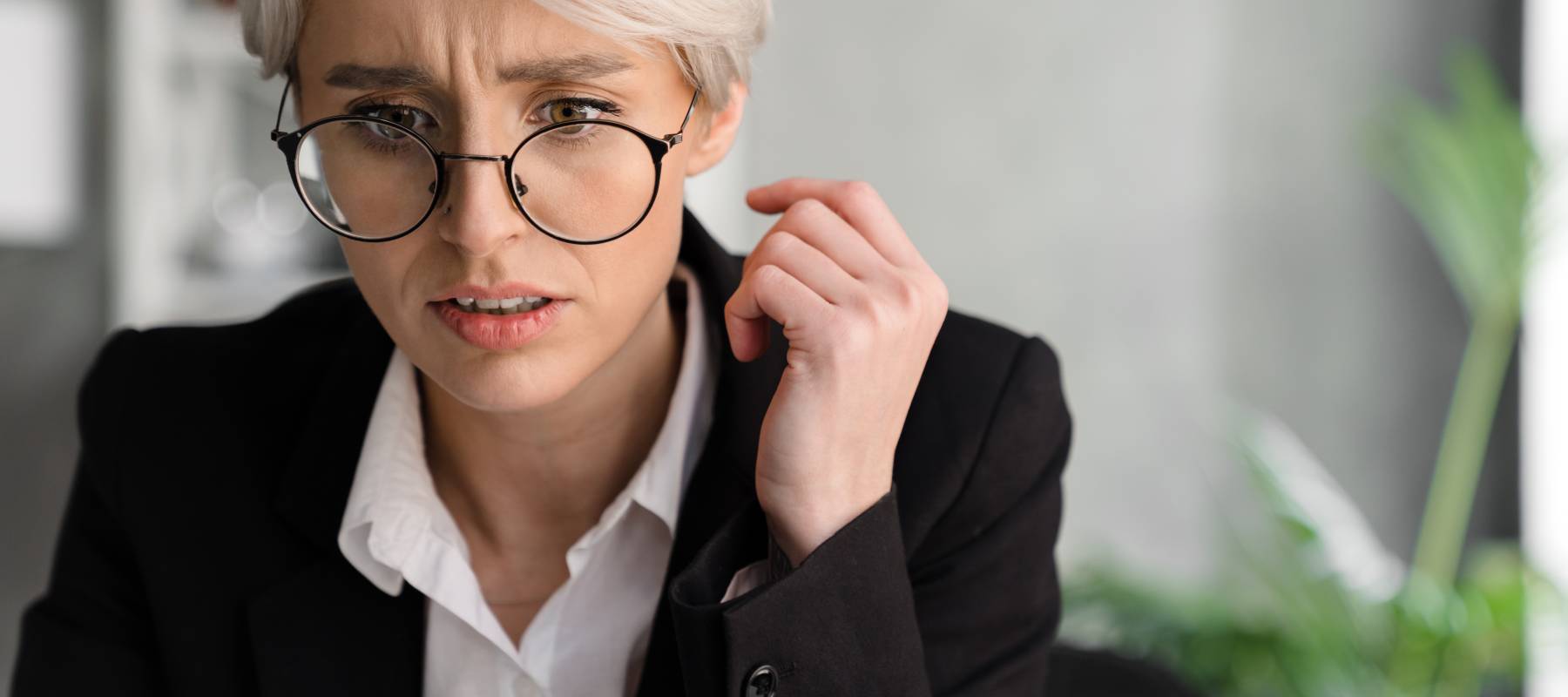 A woman at her computer