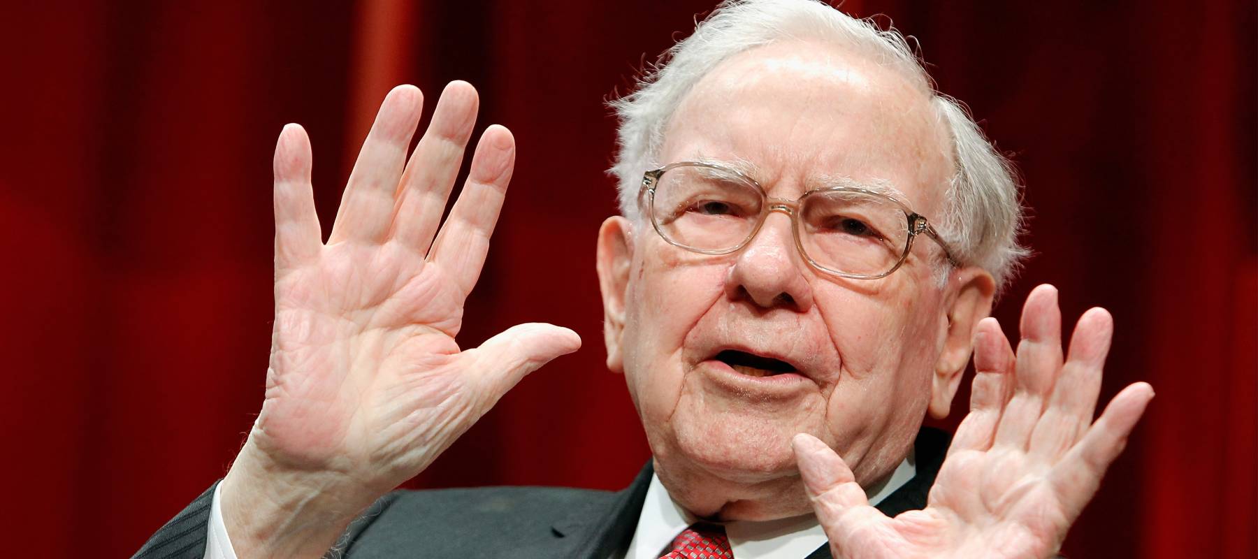 Warren Buffett speaks onstage during Fortune's Most Powerful Women Summit.