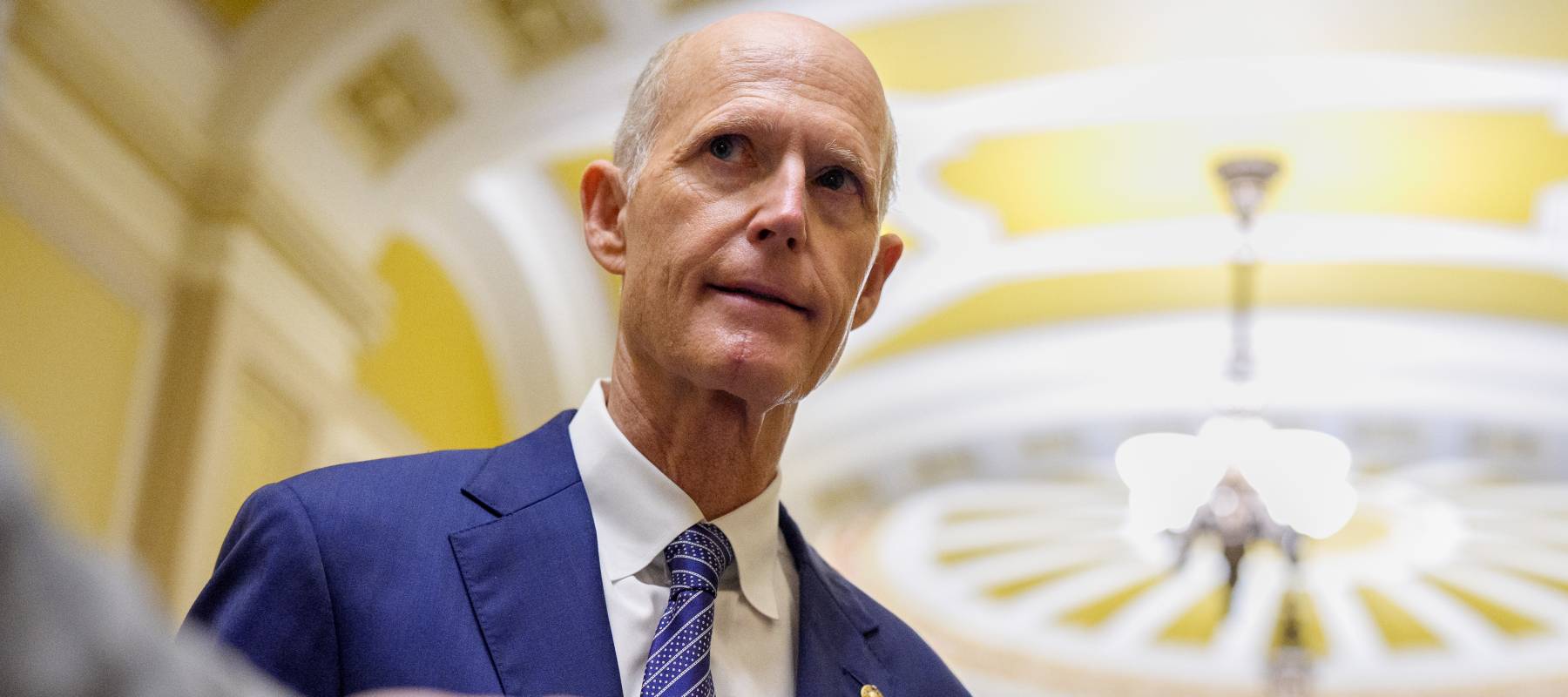 Sen. Rick Scott speaks to reporters at the U.S. Capitol in Washington, D.C., June 4, 2025.