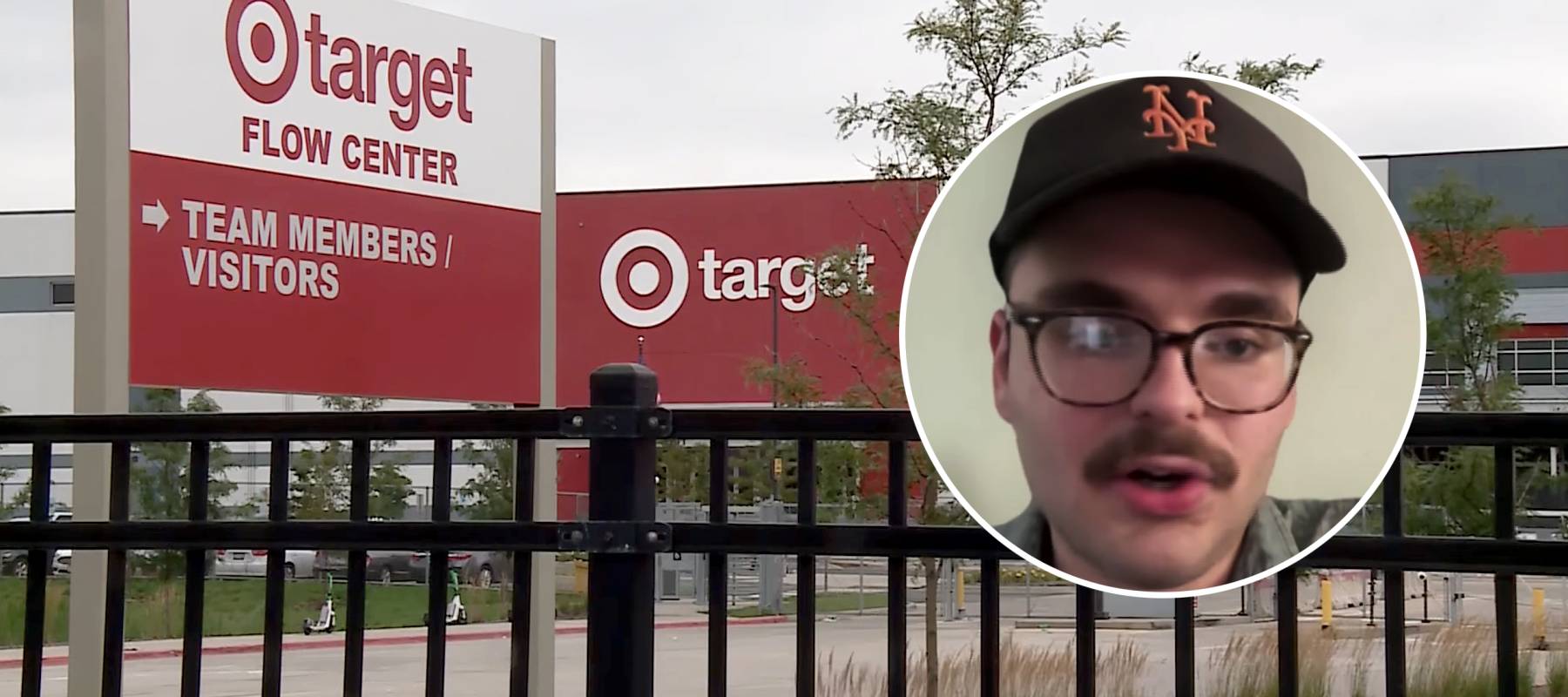 An alleged loan fraud sceme took place at this Target hub in Chicago. Charles Thrush (inset) of Block Club Chicago was first to report the story.