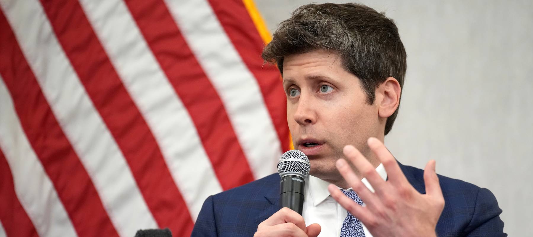 Sam Altman, CEO of OpenAI, delivers remarks at the Integrated Review of the Capital Framework for Large Banks Conference at the Federal Reserve on July 22, 2025 in Washington, DC.