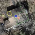 Drone footage of a home.