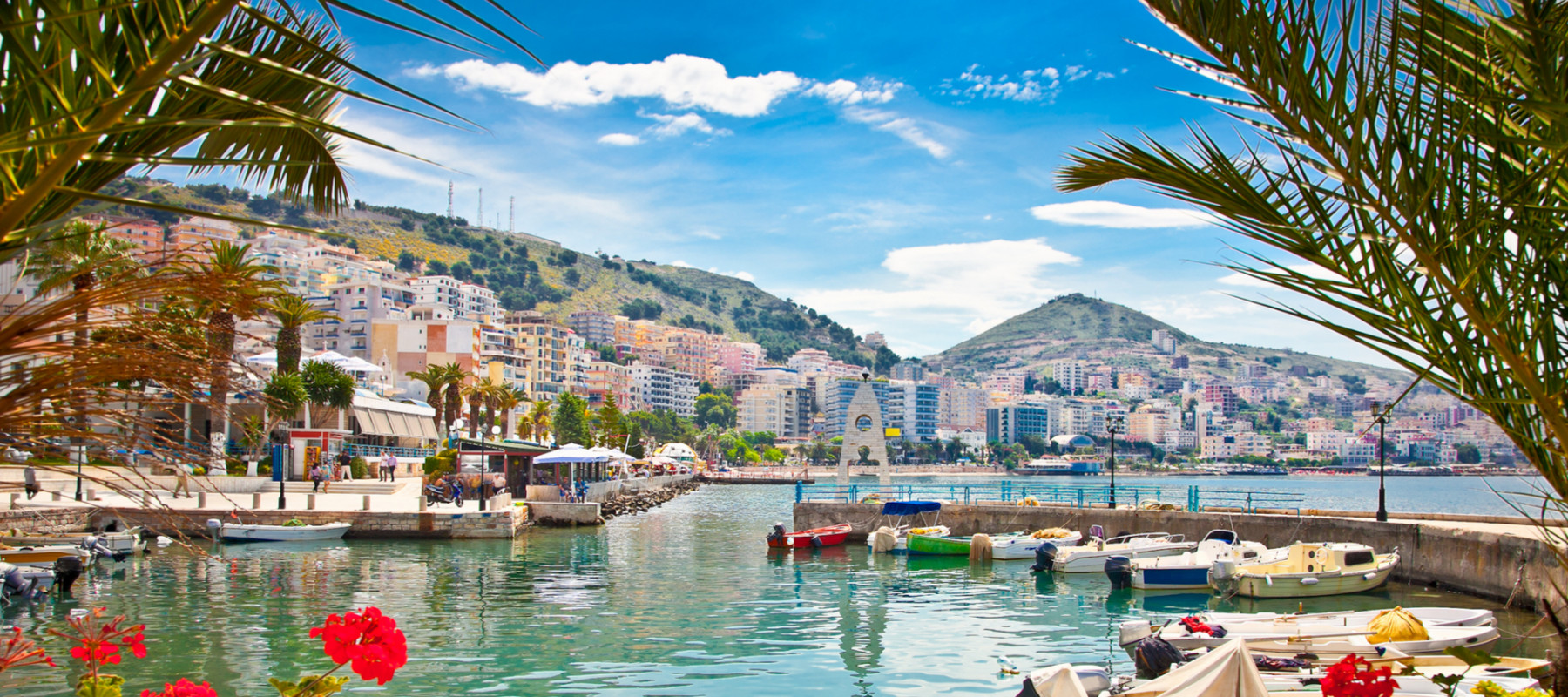 Sarandas City Port Ionian Sea, Albania