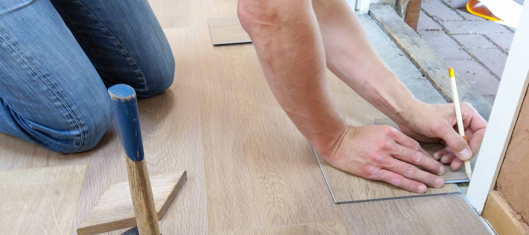 Person improving home