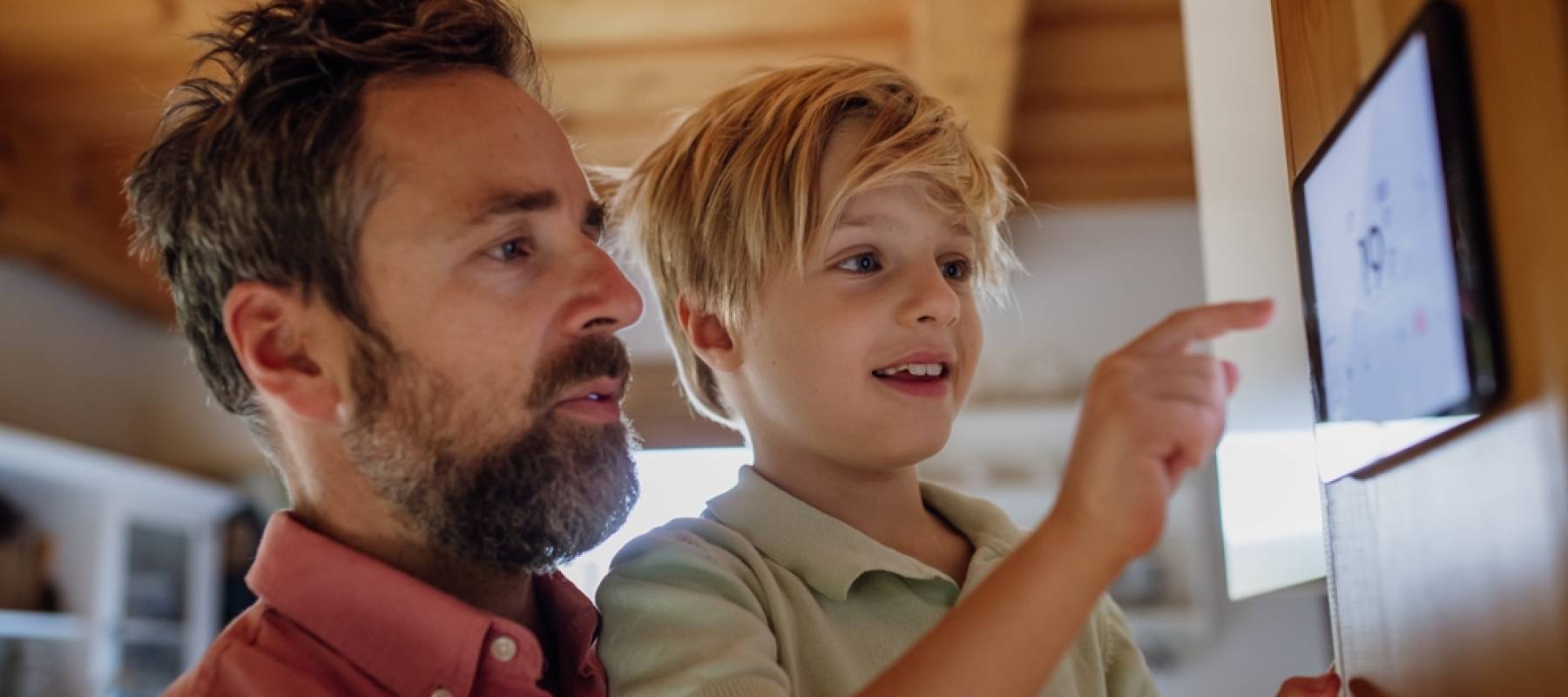 Father and son lower thermostat