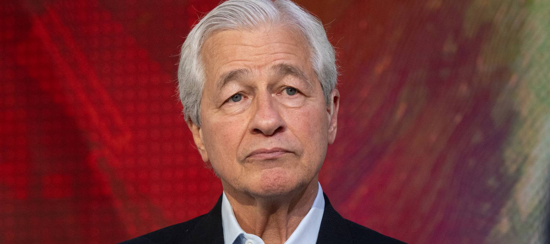 CEO of JPMorgan Chase, Jamie Dimon visits "Mornings With Maria" with Maria Bartiromo at Fox Business Network Studios on April 09, 2025 in New York City.