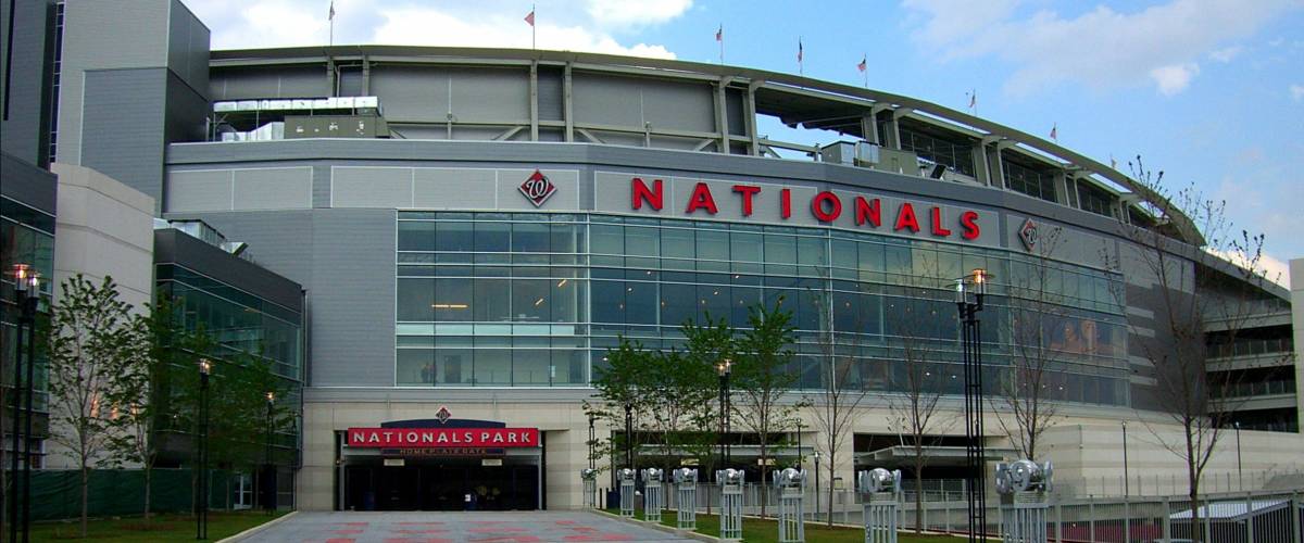 WASHINGTON, DC - JUNE 23: Brand new Nationals Park, home of the Nats, on June 23, 2008 in Washington, DC. Opened in 2008 at a cost of $611 million, the stadium seats over 41,000.