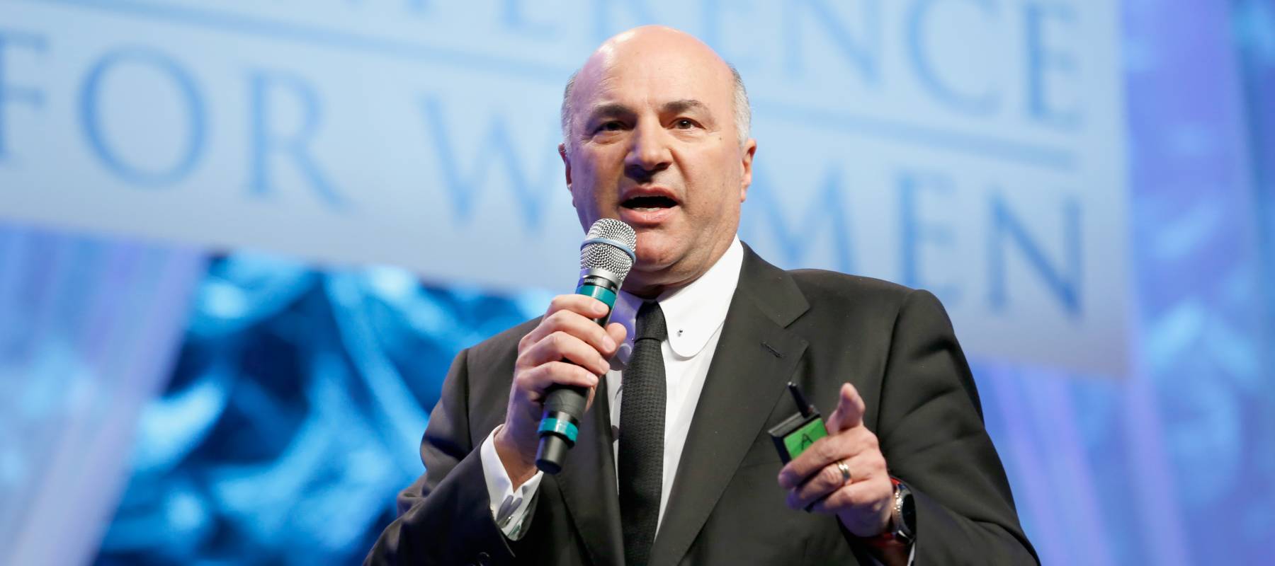 Investor Kevin O'Leary speaks onstage during the Massachusetts Conference for Women in Boston.