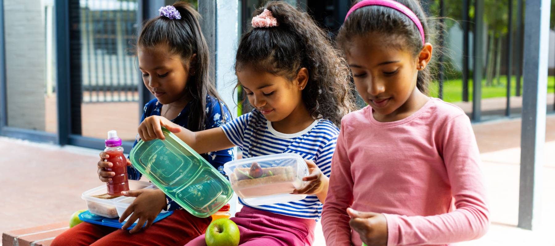 Packing a school lunch for kids