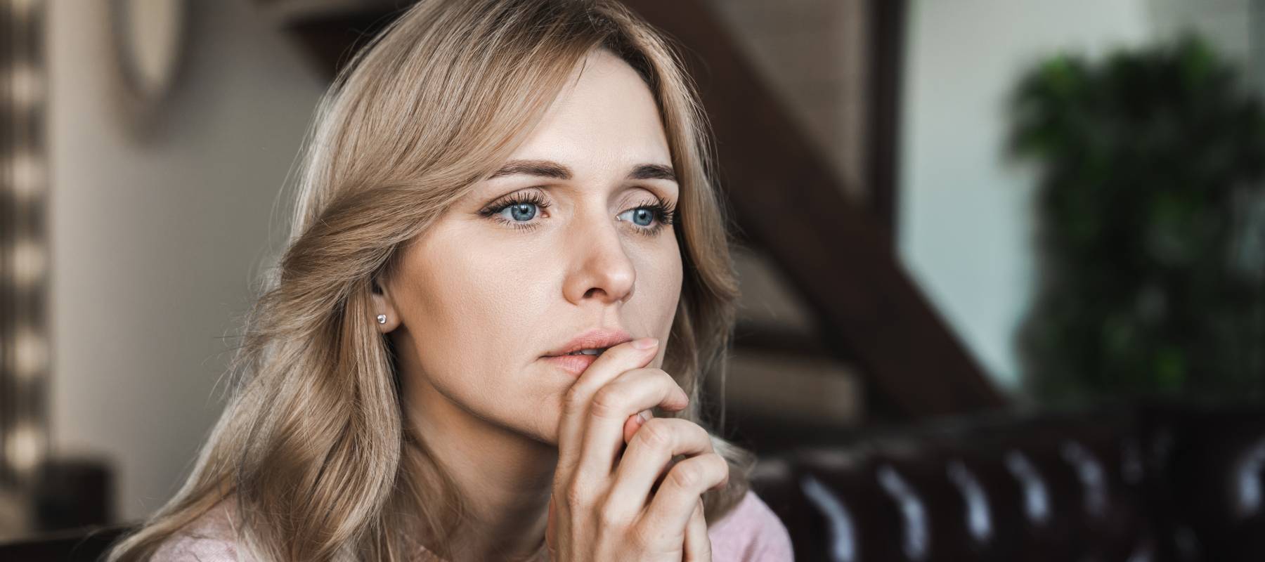 Tired upset Caucasian woman