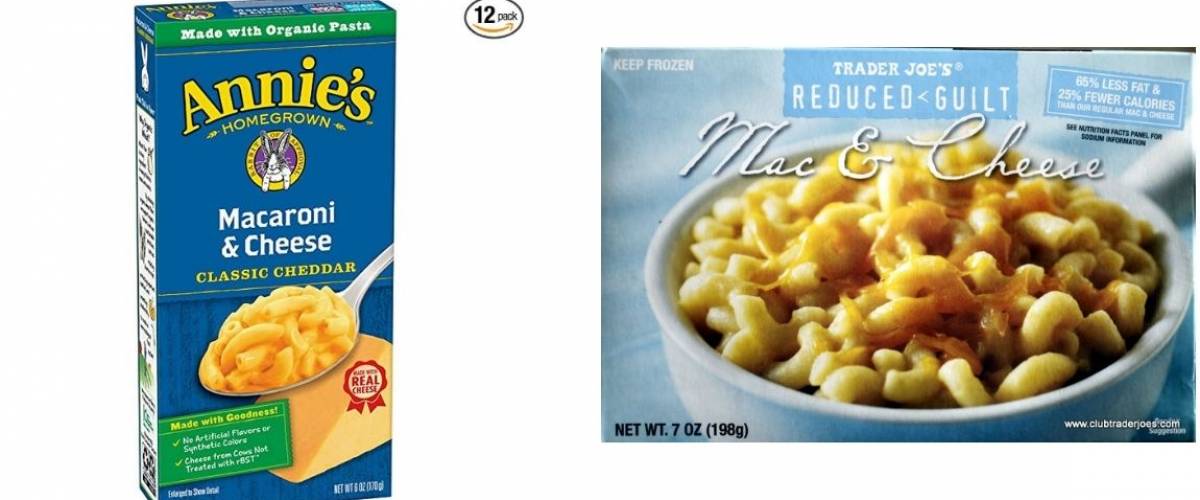 Annie's macaroni and cheese vs Trader Joe's macaroni and cheese