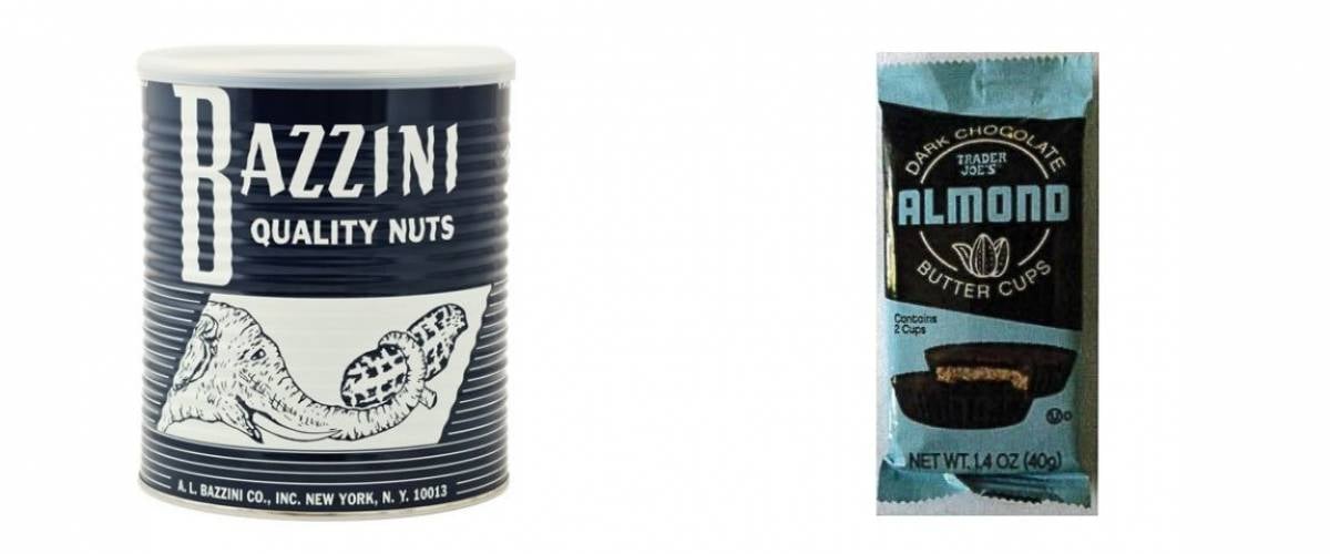 Bazzini dark chocolate almond butter cups