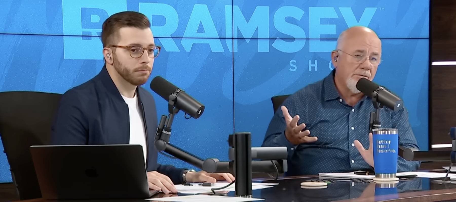 Ramsey compared the caller's stock gains to playing roulette.