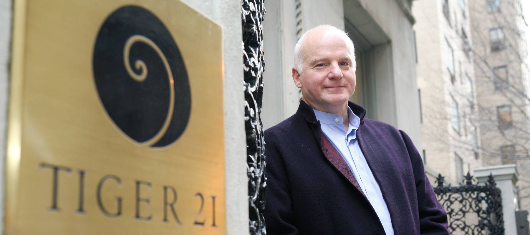 Michael Sonnenfeldt, founder of Tiger 21, in front of his office in 2009.
