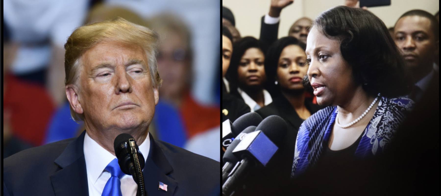 Donald Trump and Lisa Cook