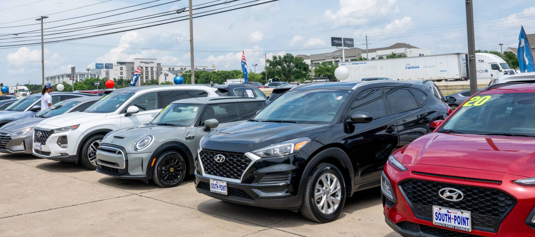 A car dealership lot in Austin, Texas, June 7, 2023.