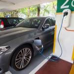 KUALA LUMPUR, MALAYSIA - MAY 6, 2020 :  BMW CAR CHARGER STATION EV PHEV Charging Station