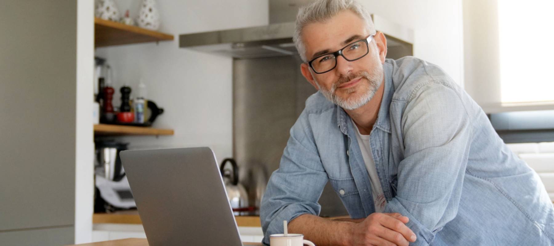 Real estate investor at home