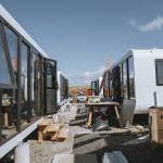 Modular homes under construction in Lahaina, Hawaii, Feb. 4, 2025.