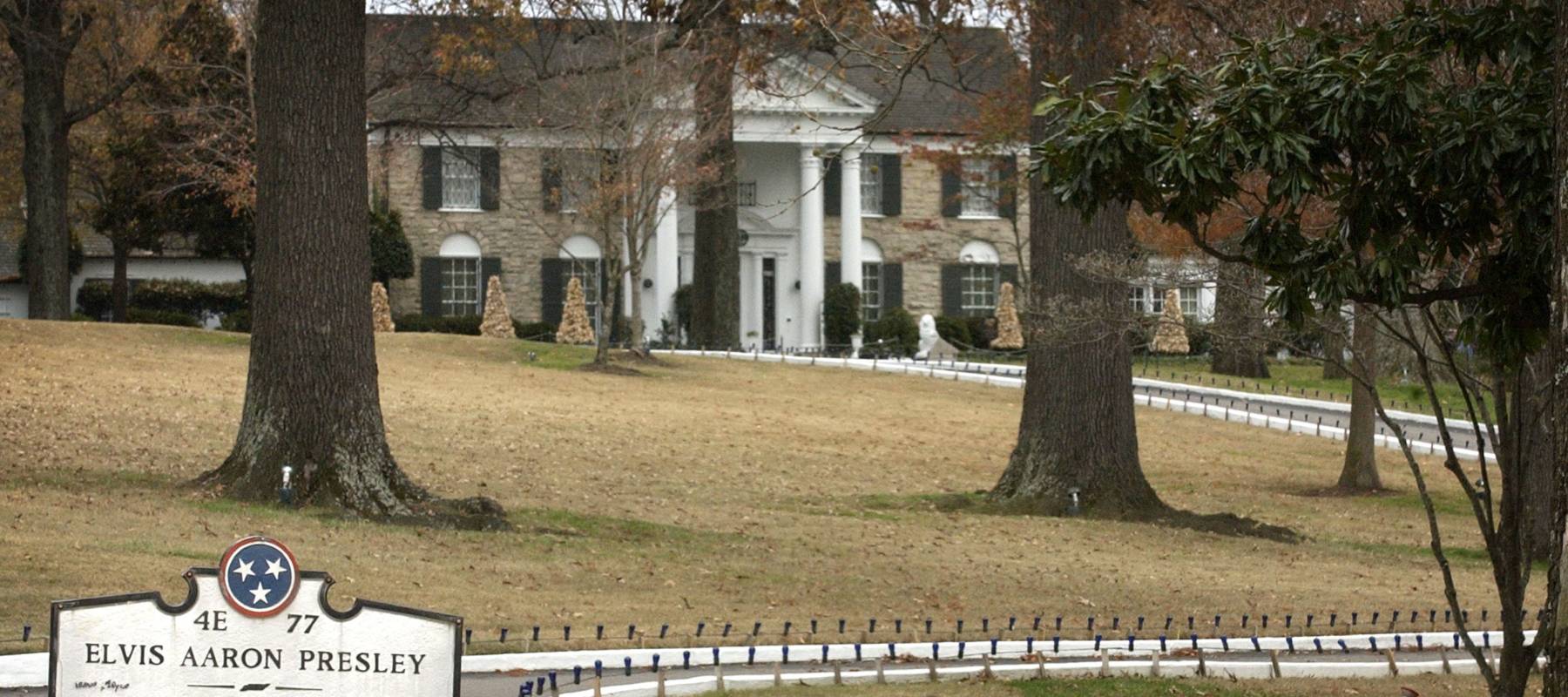 Elvis Presley's Graceland estate in Memphis, Tennessee, Dec. 16, 2004.