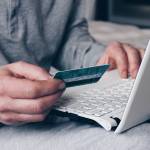 Hand holding credit card