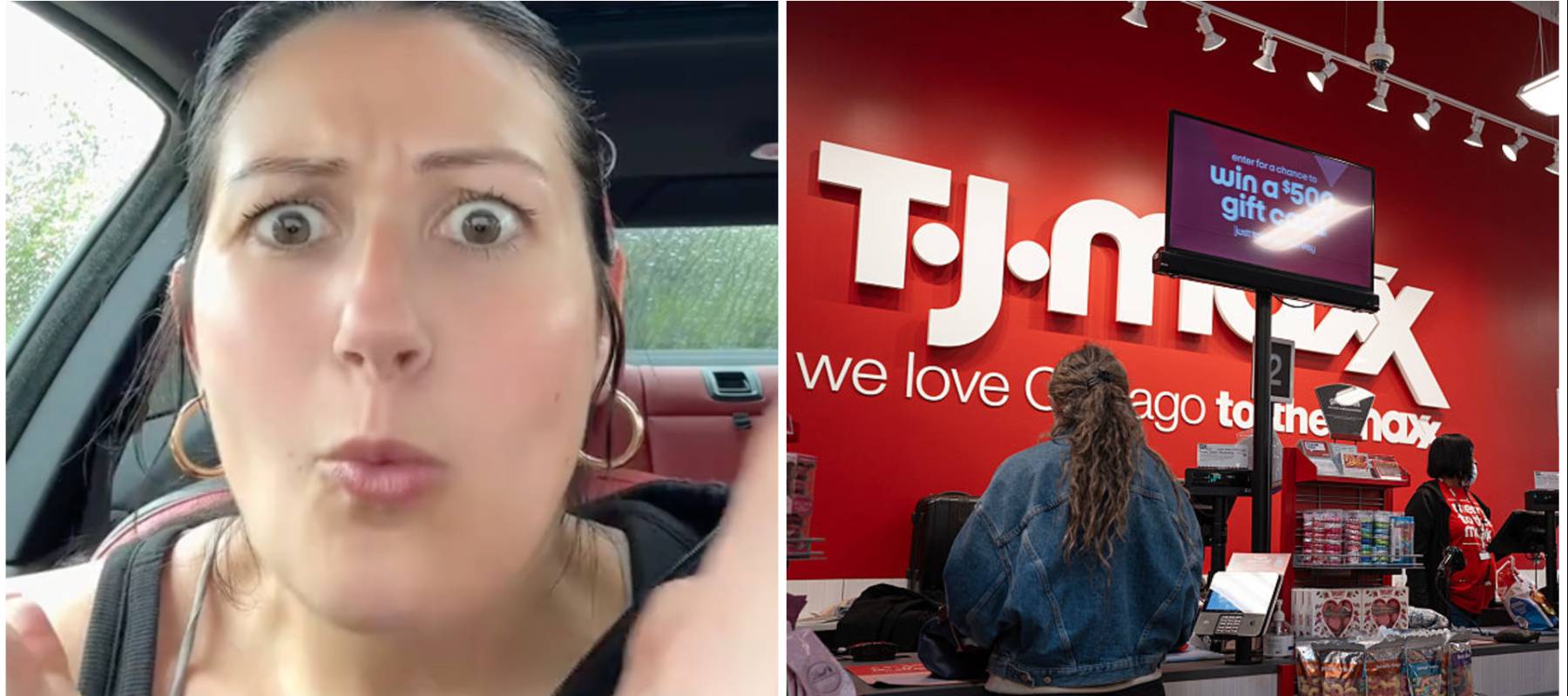 TikToker angry about store credit-card push.