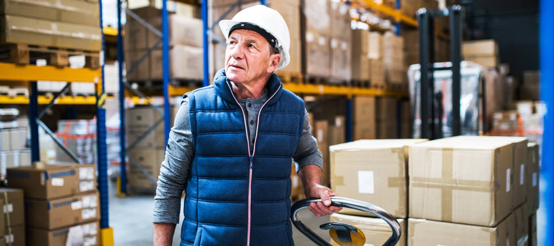 older warehouse workers