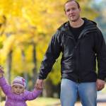 Happy family having fun outdoors