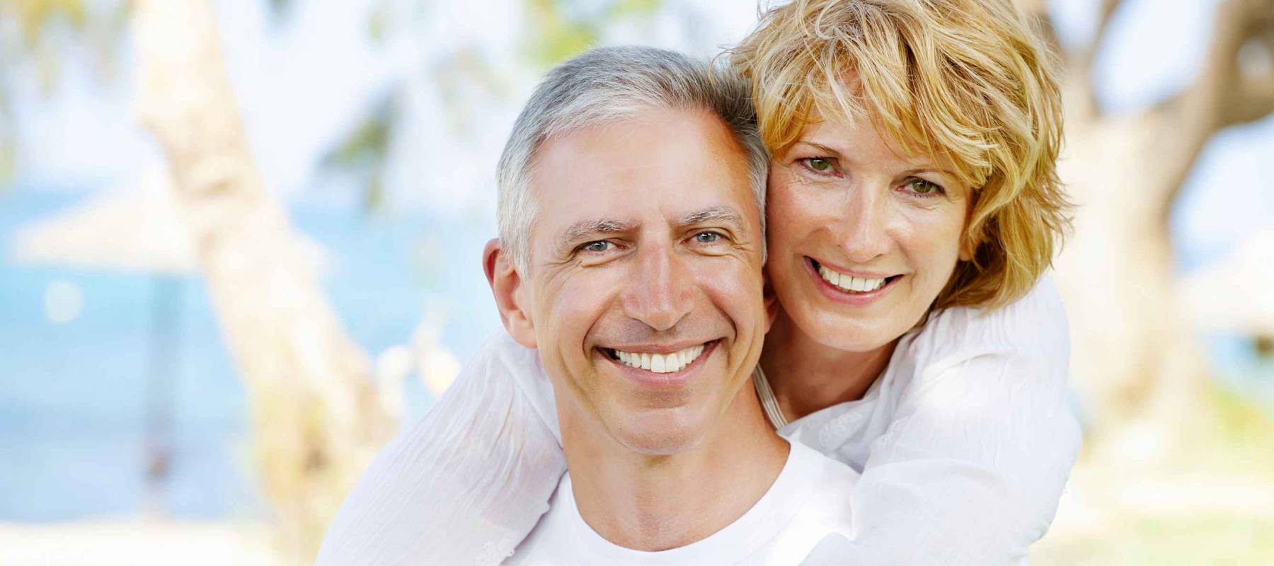 Portrait of a happy mature couple outdoors
