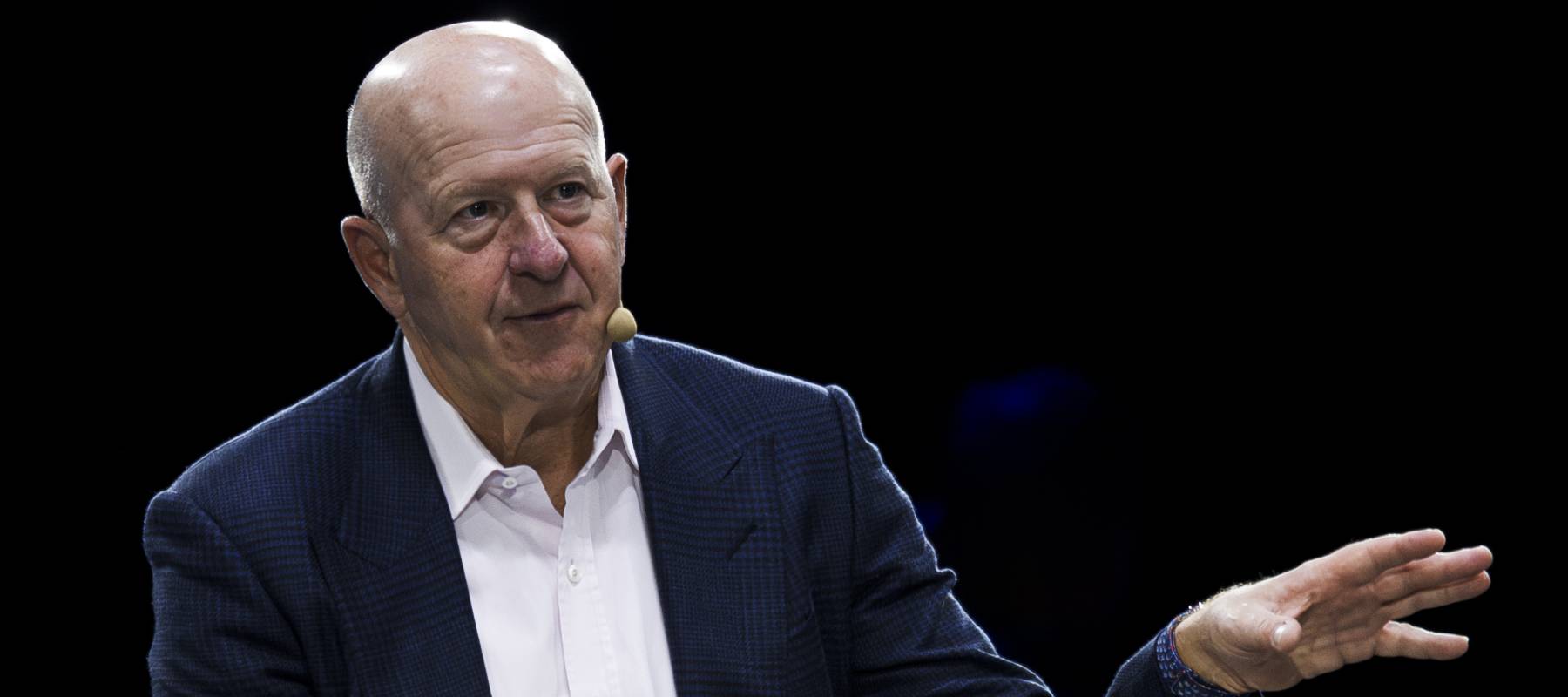 David Solomon, CEO of Goldman Sachs, speaks on stage during the Italian Tech Week 2025.