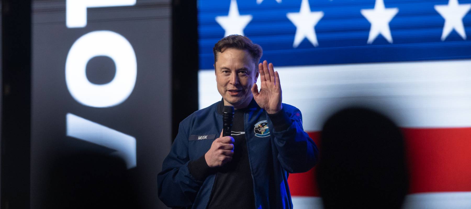 illionaire businessman Elon Musk speaks during a town hall meeting at the KI Convention Center on March 30, 2025 in Green Bay, Wisconsin.