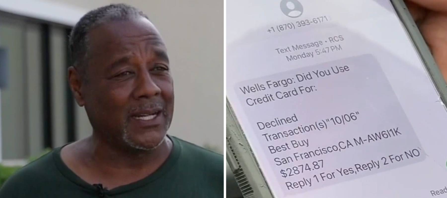 Tampa resident Moses Harmon is sharing his experience with a cash bag scam to help others.