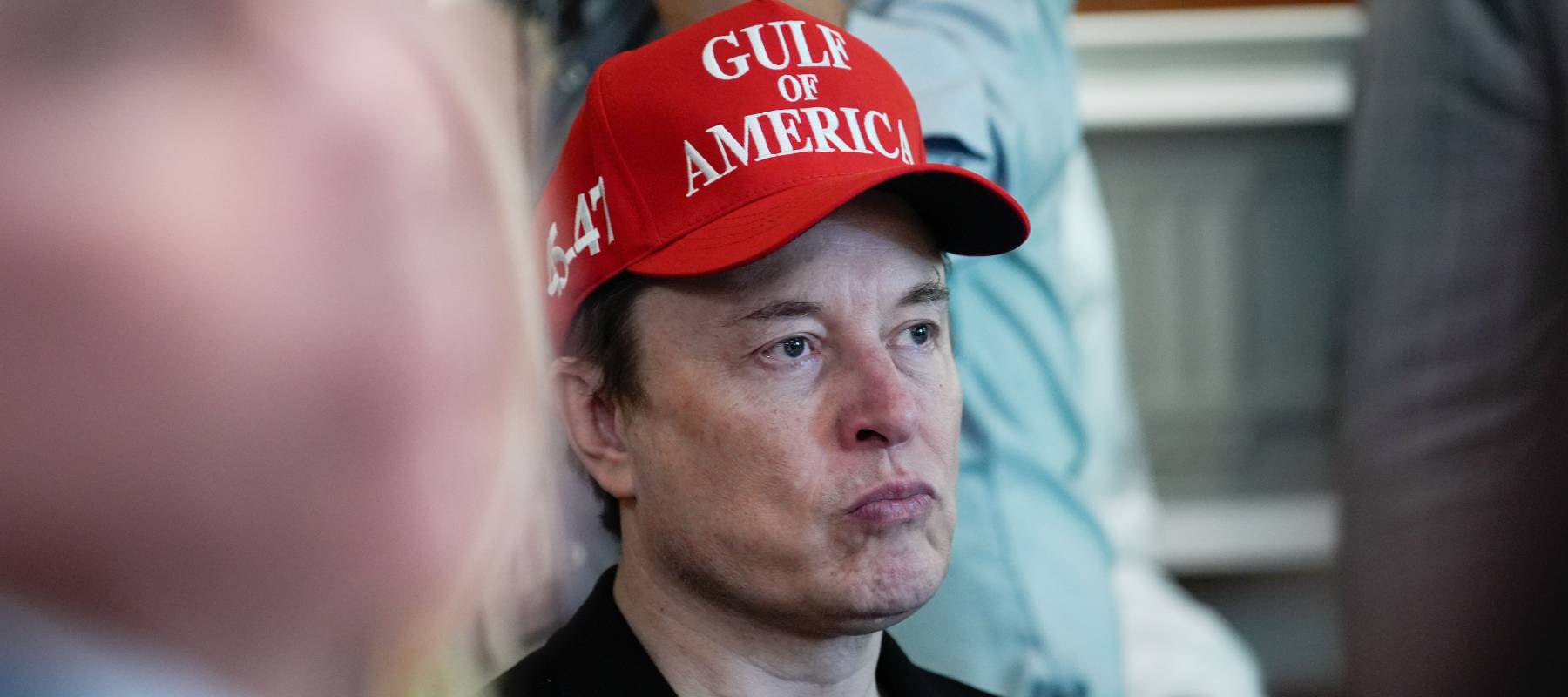 Elon Musk attends a Cabinet meeting with President Donald Trump on Wednesday April 30, 2025 at the White House in Washington, DC.