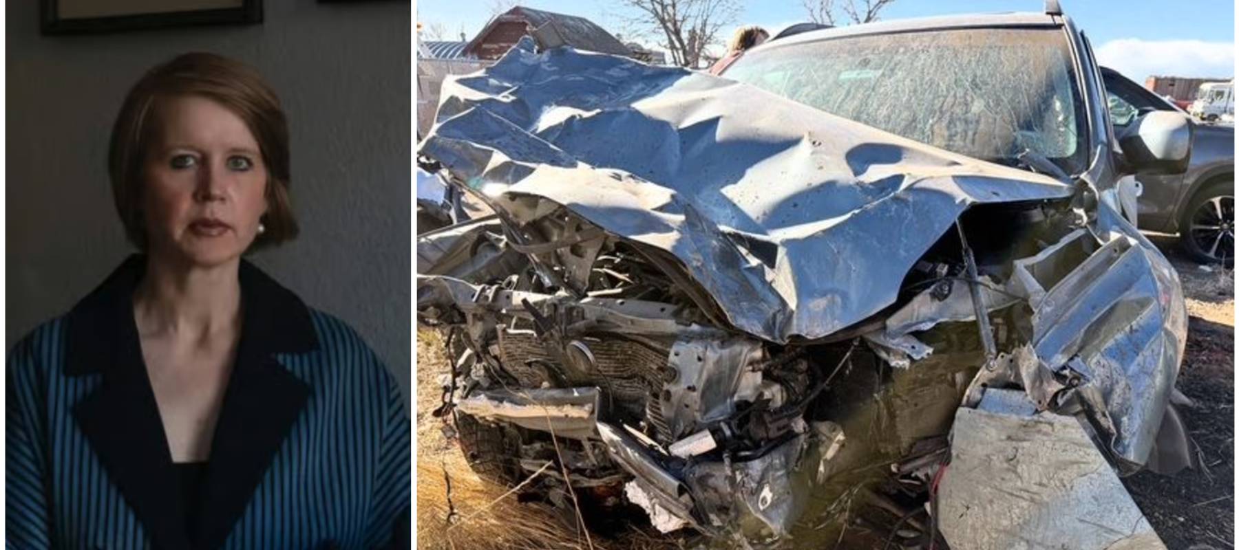 Dr. Lauren Hughes ended up in hospital after a serious car crash.