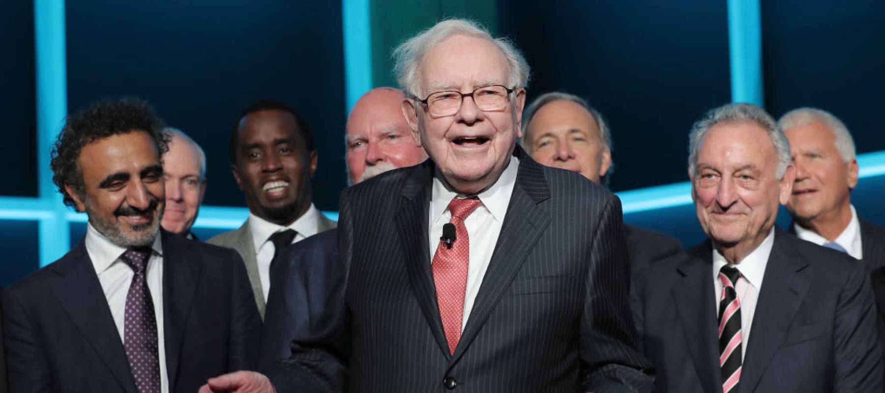Philanthropist Warren Buffett speaks during the Forbes Media Centennial Celebration.