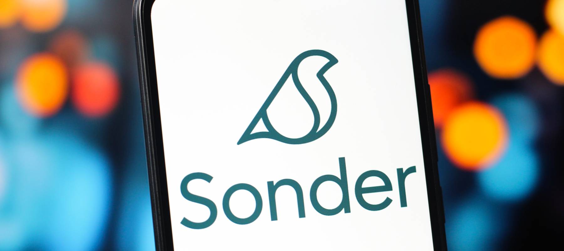 In this photo illustration, the Sonder Holdings logo is seen displayed on a smartphone screen.