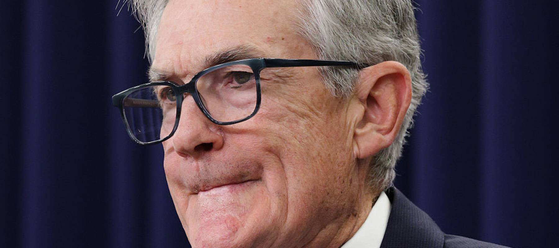 Federal Reserve Chair Jerome Powell following a meeting of the Federal Open Market Committee at the Federal Reserve on October 29, 2025 in Washington, DC.