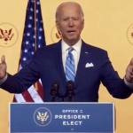 President-elect Joe Biden delivers his Thanksgiving message, Wilmington, Delaware, Nov. 25, 2020