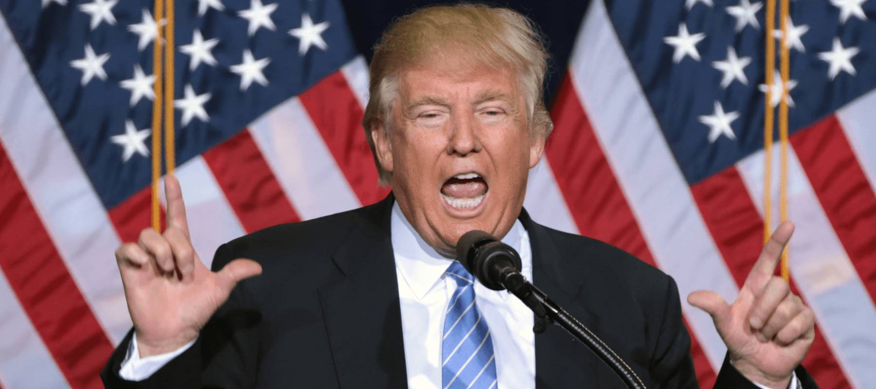 Trump addresses crowd