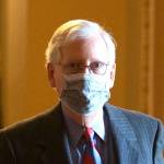 Senate Majority Leader Mitch McConnell walks to the Senate floor on Capitol Hill in Washington, Dec, 17, 2020.