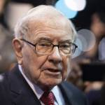 Warren Buffett looks blankly at the camera.