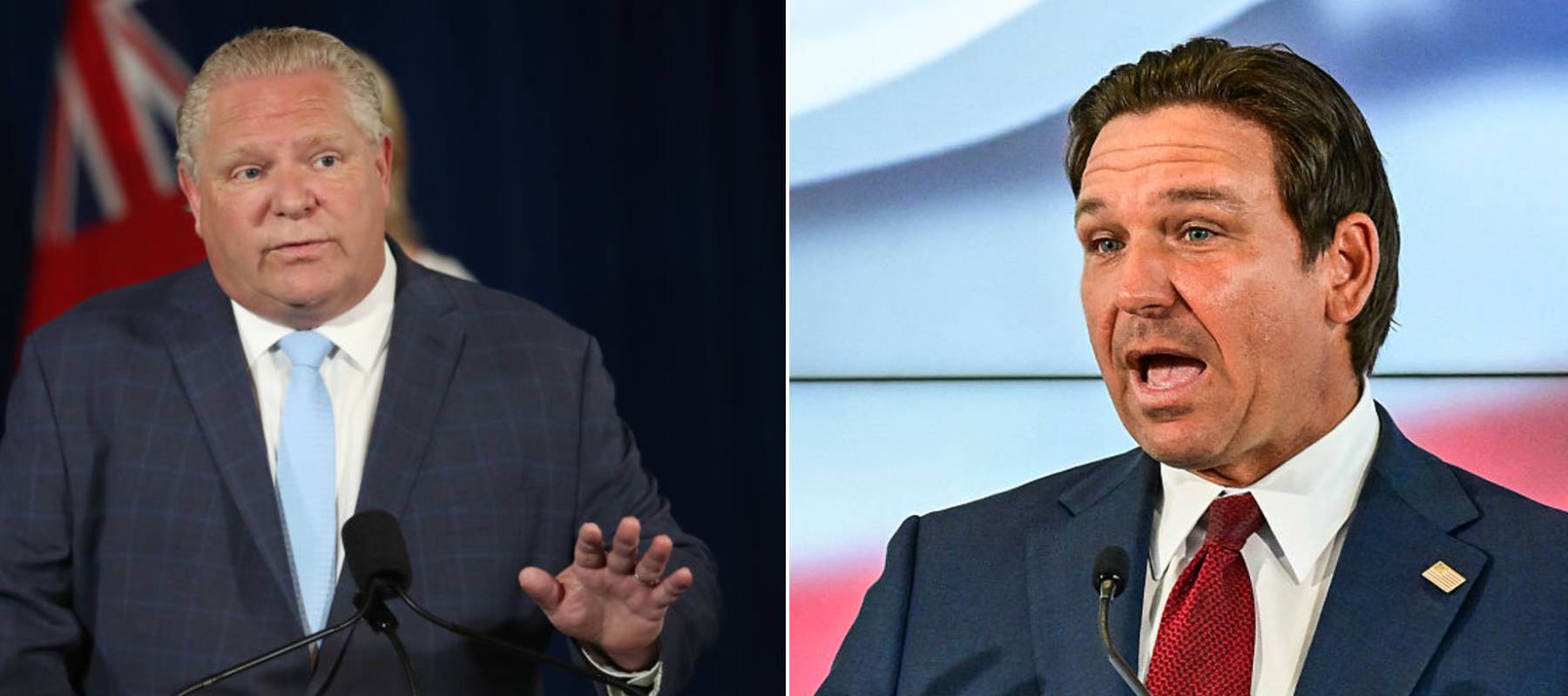 Ontario leader Doug Ford's comments provoked Florida Gov. Ron DeSantis.