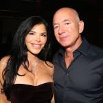 Lauren Sanchez and Jeff Bezos attend the opening night of "Sunset BLVD" at St James Theater on October 20, 2024 in New York City.