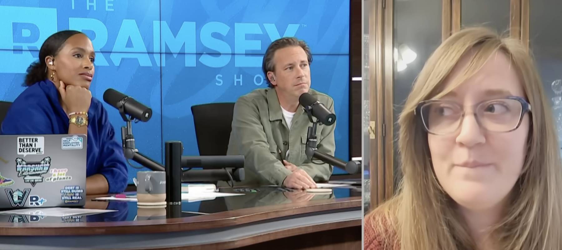 Jade Warshaw and Ken Coleman encouraged Breanne to take a big symbolic step on camera.