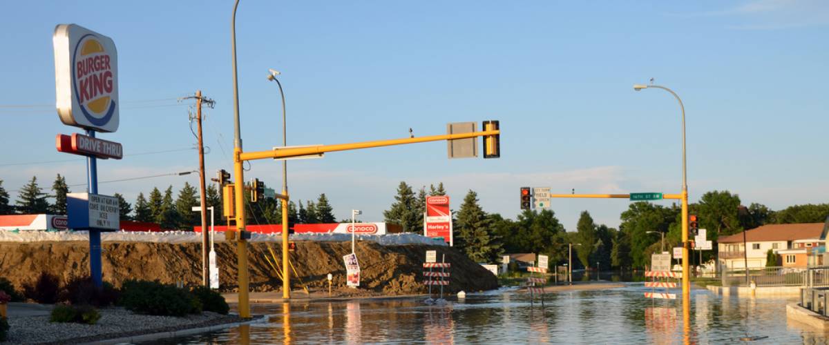 Souris River flooding in Minot