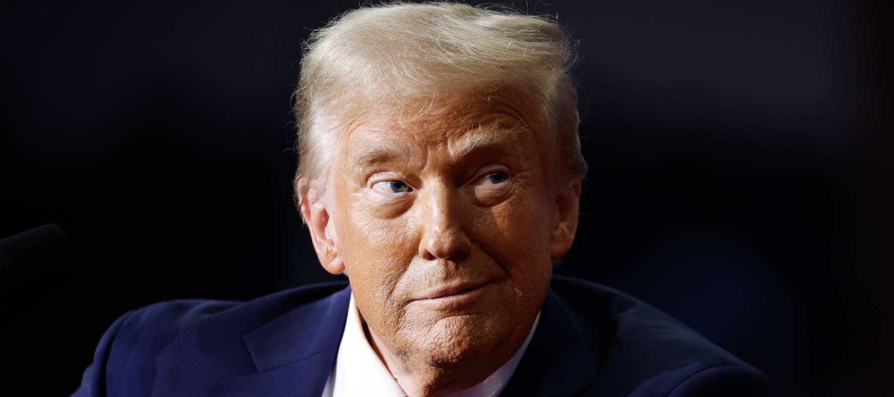 President Donald Trump holds a campaign rally at the PPG Paints Arena on November 04, 2024 in Pittsburgh, Pennsylvania