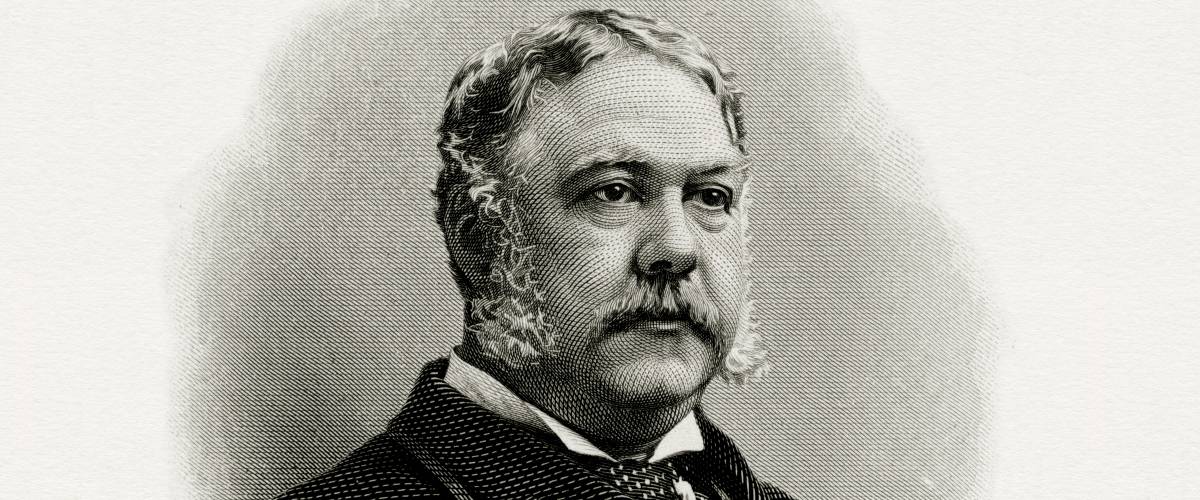 President Chester Arthur. The Bureau of Engraving and Printing.