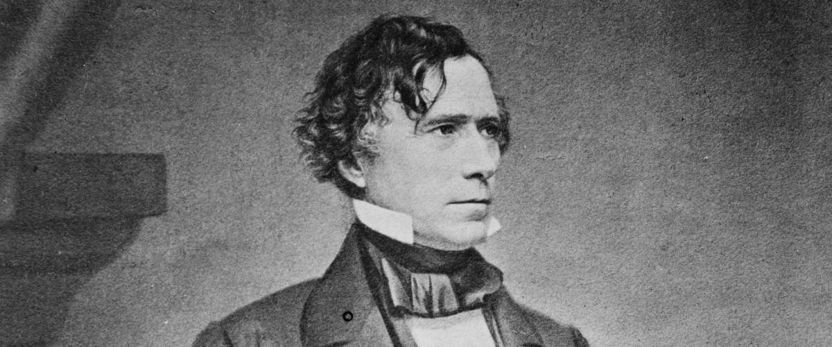 President Franklin Pierce official presidential portrait by Matthew Brady