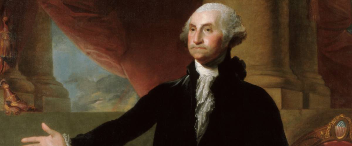 Official Presidential portrait of George Washington by Gilbert Stuart